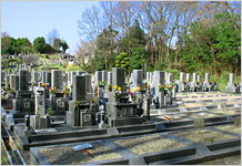 奈良市二名１丁目の法融寺墓地 墓地写真